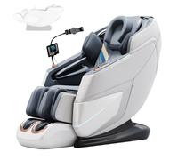 LFFTBK Sillón De Masaje para Todo El Cuerpo, con Un Diseño Que Ahorra Espacio, Un Funcionamiento Sencillo Y Función De Terapia Térmica, Adecuado(Bianco)