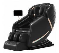 LFFTBK Sillón de Masaje Zero Gravity con Carril SL 145cm, Airbag Cuerpo Completo, Bluetooth 3D, Pies y Pantorrillas, Fácil Uso(Noir)