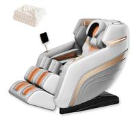 LFFTBK Sillón Reclinable con Masaje De Cuerpo Completo con Tecnología SL-Track, Funciones De Estiramiento Tailandés Y Terapia De Calor. para Uso Doméstico. Cuero PU.