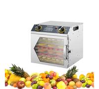 LFfwynog Deshidratador de Alimentos de Acero Inoxidable con aspas de Ventilador de 360° y Control de Temperatura para Dulces, Snacks, Carne de Res, Pollo, Pescado, cecina y Verduras. 8thfloor