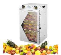 LFfwynog Deshidratador de Carne con Temporizador Digital Ajustable de 0 a 12 Horas y Temperatura Ajustable. Ideal para Dulces, Aperitivos, Carne de Res, Pollo, Pescado, cecina y Verduras. 18thfloor