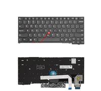 LFGOZSD Teclado retroiluminado Ruso/Estadounidense para portátil Lenovo Thinkpad X13 L13 X280 A285 X390 X395 01YP160 01YP040 01YP142 01YP222 01YP120(US Black Mouse)