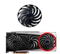 LFGOZSD Ventilador de Repuesto FDC10U12D9-C para Sapphire Radeon RX6800 6800XT 6900XT Nitro para Tarjeta gráfica(Right Fan)