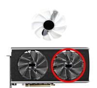 LFGOZSD Ventilador de Repuesto para Tarjeta gráfica Sapphire Radeon RX5500XT 5600XT 5700 5700XT Nitro+Pulse FS10015M12D(Right Fan blueLED)