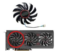 LFGOZSD Ventilador de Repuesto para Tarjeta gráfica Sapphire Radeon RX5600XT 6GB Pulse Pro OC(Left Fan)