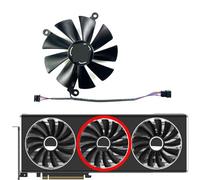 LFGOZSD Ventilador de Repuesto para Tarjeta gráfica XFX Radeon RX7900 7900XT Speedster Qick/Merc(Middle Fan)