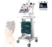 LFHWHKJ Analizador capilar for diagnóstico de piel con carrito, máquina de análisis del cuero cabelludo de 20", microscopio detector de folículos pilosos(B)