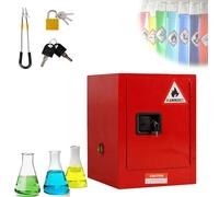 LFHWHKJ Cabinas de Seguridad química con estantes Ajustables, cabinas de Seguridad para Materiales inflamables, Grado Industrial y de Laboratorio, aptas para líquidos inflamables.(Red,22 Gallon)
