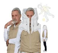 LFHWHKJ Chaleco de seguridad con airbag y detección de caídas inteligente para personas mayores, chaleco de seguridad con airbag impermeable para personas mayores.(Khaki,XL)