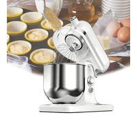 LFHWHKJ Esta batidora vertical eléctrica de 800 W es una batidora eléctrica doméstica de velocidad ajustable adecuada para hacer pan, pasteles, batir huevos, picar carne y mezclar harina.(White)