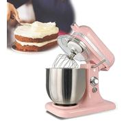 LFHWHKJ Esta batidora vertical profesional 5 en 1 es una batidora vertical eléctrica de bajo ruido que se puede utilizar para hacer pan, pasteles, batir huevos y moler carne.(Pink)