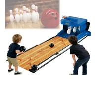 LFHWHKJ Máquina de Bolos electrónica para el hogar, Juego de Bolos Ideal para Viajes, con reinicio automático, Luces, Efectos de Sonido simulados y Marcador LED.(2m)