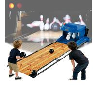 LFHWHKJ Máquina de Bolos electrónica para el hogar, Juego de Bolos Plegable para el hogar de 2 m/6 pies, Marcador LED y Efectos de Sonido simulados.(2m)