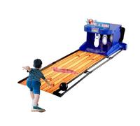 LFHWHKJ Máquina de Juego de Bolos electrónica, Juego de Bolos para Exterior y hogar, Pista de Bolos para hogar, con Marcador LED y Efectos de Sonido simulados.(3.5m)