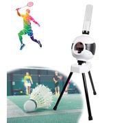 LFHWHKJ Máquina portátil de Entrenamiento de bádminton con alimentador automático de Volantes y trípode; Adecuada Tanto para Entrenamiento en Interiores como en Exteriores.