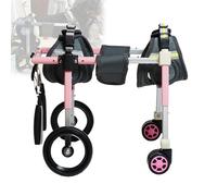 LFHWHKJ Silla de ruedas for perros, carritos ajustables de 4 ruedas con ayuda for caminar y recuperar la movilidad, sillas de ruedas ligeras for perros lesionados, discapacitados o con parálisis, sopo