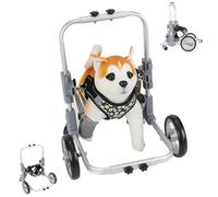 LFHWHKJ Silla de ruedas for perros con patas delanteras, silla de ruedas de 4 ruedas for mascotas, carritos ajustables y ligeros for perros con ayuda for caminar en las extremidades delanteras for per