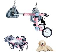 LFHWHKJ Silla de ruedas for perros con patas traseras, carrito portátil con cuerda de tracción, silla de ruedas for mascotas con patas traseras discapacitadas, ayuda for caminar y movilidad for mascot