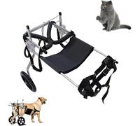 LFHWHKJ Silla de ruedas for perros con patas traseras, carritos ajustables con ruedas, silla de ruedas for mascotas con patas traseras discapacitadas, ayuda for caminar y movilidad for patas traseras