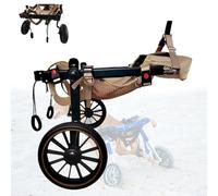 LFHWHKJ Silla de ruedas for perros con patas traseras, carritos ajustables y ligeros con 2 ruedas, ayudas for caminar con las extremidades traseras de las mascotas, soporte for piernas y cadera for pe