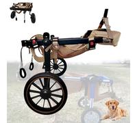 LFHWHKJ Silla de ruedas for perros con patas traseras, carritos ajustables y ligeros con 2 ruedas, ayudas for caminar con las extremidades traseras de las mascotas, soporte for piernas y cadera for pe
