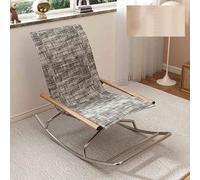 LFHWHKJ Silla mecedora plegable for acampar, sillas de jardín de gran tamaño, sillón portátil, sillón reclinable estilo libre, silla de playa, liviana for interiores y exteriores, terrazas y jardines(