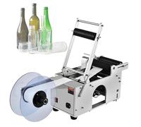 LFHWHKJ Una etiquetadora Plana semiautomática con un cómodo Mango de presión, Adecuada para Botellas de Vidrio cilíndricas con un diámetro de φ0,6-4,7 cm.