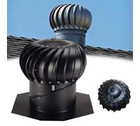 LFHWHKJ Ventilación de turbina, ventilación de acero inoxidable con tapa giratoria for turbina eólica, extractor de aire sin motor a prueba de lluvia, ventilación de ático engrosada, for chimeneas, fá