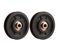 LFJ 90mm Poleas Gimnasio, Polea de Rodamiento Universal, Cable Redondo Polea Rueda para Fitness Equipo, Parte de Puerta de Garaje (2Pcs)