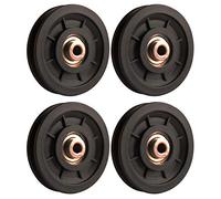 LFJ 90mm Poleas Gimnasio, Polea de Rodamiento Universal, Cable Redondo Polea Rueda para Fitness Equipo, Parte de Puerta de Garaje (4Pcs)