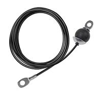 LFJ Cable de Acero para Fitness, Cuerda Gimnasio Alambre Resistente Poleas para Cables Máquina Accesorios Gym en Casa Equipo de Levantamiento de Pesas (3m con Bola de Gravedad)