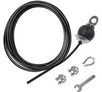 LFJ Cable de Acero para Fitness, Cuerda Gimnasio Alambre Resistente Poleas para Cables Máquina Accesorios Gym en Casa Equipo de Levantamiento de Pesas (10m Ajustable)