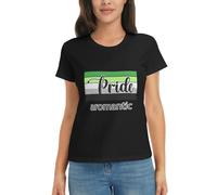 LFKVYZLC Camiseta romántica Pride para mujer, diseño gráfico único, camisas de moda, Negro, 4XL