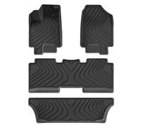 Lfombras De Coche para Odyssey De 7 Asientos (2018-2025) Revestimiento Maletero Almohadilla Timón Izquierdo Color Negro Alfombrillas TPE 3D(LHD 4P)