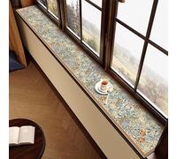 lfombrilla de Tierra de diatomeas Tapete for alféizar de Ventana Estrecha, Respaldo Antideslizante, Estampado Floral a Prueba de Agua, Varios tamaños(15x60cm)