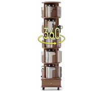 LFONDIGE Estantería giratoria Creativa de 360° con estantes cúbicos de Varios Niveles El cajón Inferior está diseñado para Mantener Todo Tipo de Cosas Fuera del Camino Adecuado para Sala de Estar, do