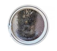 LFONDIGE Ventana de privacidad con Ondas de Agua, Ventana Redonda giratoria Tipo Ojo de Buey para cobertizos, Ideal para garajes, Casas de Juegos y decoración de Habitaciones (100 cm/39,4")