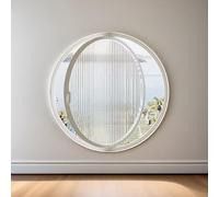 LFONDIGE Ventanas Redondas giratorias de Vidrio, Ventana de Ojo de Buey giratoria con Vidrio Templado, Ventana de Portillo de Apertura Redonda con película de protección Solar y Guantes para Cocina (