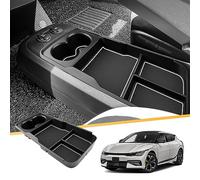 LFOTPP Compatible con Kia EV6 consola central, caja de almacenamiento, organizador de reposabrazos, guantera inferior a la consola central, caja de almacenamiento de accesorios EV6 (color blanco)
