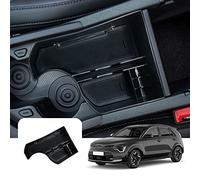 LFOTPP Compatible con Kia Niro SG2 2022-2025 EV PHEV E-Niro Caja de Apoyabrazos Consola Central Para Coche, Caja de Almacenamiento Reposabrazos Organizador Accesorios (Negro)