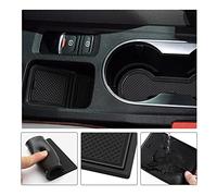 LFOTPP Compatible con Renaul-t Captur II 2020-2023 Alfombrillas de Goma Antideslizantes para Reposabrazos Consola Central Portavasos Coche Interior Accesorios 12 Piezas (Negro)
