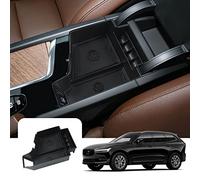 LFOTPP Compatible con Volvo XC60 XC90 V60 S60 V90 S90 2017-2023 Reposabrazos Bandeja de Apoyabrazos de Consola Central, Coche Interior Accesorios Organizador (Negro)
