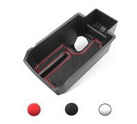 LFOTPP Seat Leon MK4 ST FR Reposabrazos Bandeja, Coche Interior Accesorios organizador, Guantera Central Organizar Caja (Rojo)