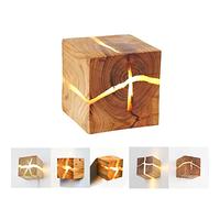 Lfoute Lámpara De Pared De Madera Vintage LED 5W Luz De Pared Creativa Lámpara De Noche Grieta Aleatoria Apliques Interior Para Dormitorio Sala De Estar Comedor Pasillo Corredor Escalera Luces,1 pc