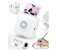 LFPERT CP3 Mini Printer, Thermal Sticker Maker, Pocket Bluetooth Label Maker, Mini Thermal Label Printer for Christmas and Compatible with Android & IOS, White