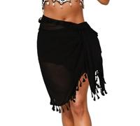LfrXtra Deportes y entretenimiento, vestido de playa transparente de secado rápido, ligero, traje de baño, falda envolvente