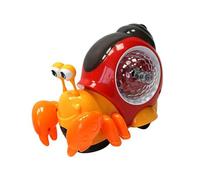 LfrXtra Electric Robot Crabs Toy Toddler Crawl Learning with Colorful LED Light Sound Effects Obstacle Avoidance Indoor Fun Electric Crab