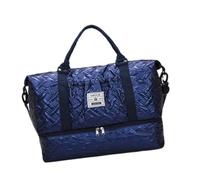 LfrXtra Home,Bolsa de gimnasio, bolsa de entrenamiento, bolsa de deporte, bolsa de viaje de gran capacidad, bolsa de fin de semana, bolsa de fitness simple para mujer y hombre, azul claro, 50x37x24cm