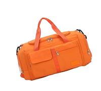 LfrXtra Home - Bolsa de gimnasio plegable de gran capacidad, bolsa de equipaje, bolsa de fitness con compartimento para zapatos, bolsa de noche para fines de semana, dorado (Or), 45x23x26cm