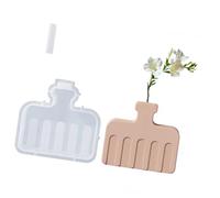 LfrXtra Home,Moldes de silicona a rayas para jarrones de resina epoxi, moldes de silicona para florero y decoración del hogar